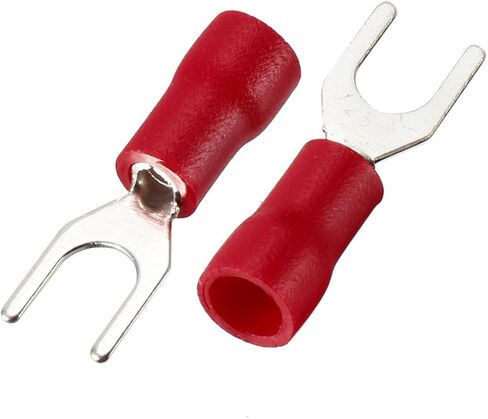 uxcell 1000PCS SV1.25-4S Insulated Fork Spade Wire Connector Electrical Crimp Terminal for 22-16AWG in Saudi Arabia