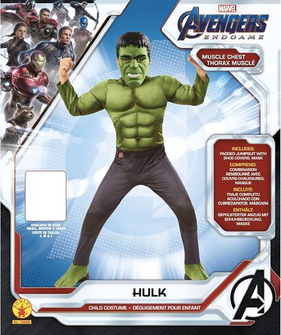 Rubie's Costume Marvel: Avengers Endgame Deluxe Hulk Costume & MaskCostume in Saudi Arabia