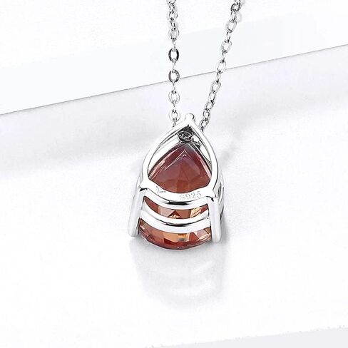 قلادة Zultanite Sunlight Color Change Diaspore 925 من الفضة الإسترلينية للسيدات مقاس 45 سم قلادات على شكل كمثرى 5.5 قيراط مصنوعة من سلطانيت هدية بسيطة غير رسمية لها in Kuwait