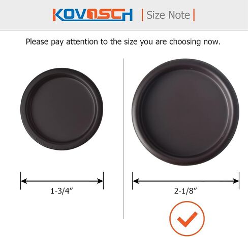 6 Pack Closet Door Finger Pull Black - 2-1/8" Round Sliding Finger Door Pull, Easy Snap-in Installation in Kuwait