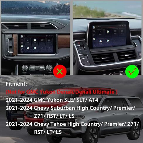 Center Console Dash Storage Box Compatible with GMC Yukon/Chevy Suburban/Tahoe 2021 2022 2023 2024 Dashboard Organizer Tray with Glasses holder Interior Accessories (Not for Denali) in Saudi Arabia