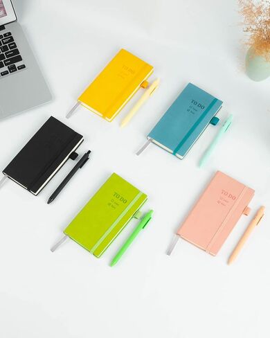 simpway جيب للقيام قائمة دفتر الملاحظات مع مجموعات القلم، 3.6 "× 6.4" صغيرة للقيام قائمة المفكرة غطاء جلدي غير مؤرخة للقيام دفتر الملاحظات لمستلزمات المكاتب المنزلية دراسة العمل مخطط اليومي، العشب الأخضر in Saudi Arabia
