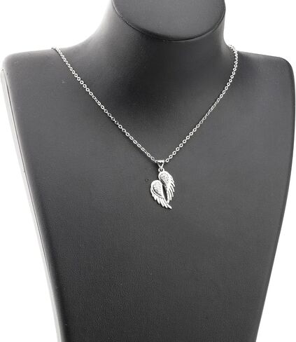 FUSTMW Guardian Angel Necklace Angel Wing Charm Necklace Pendant Guardian Angel Jewelry Birthday Gifts for Women Girls in Saudi Arabia