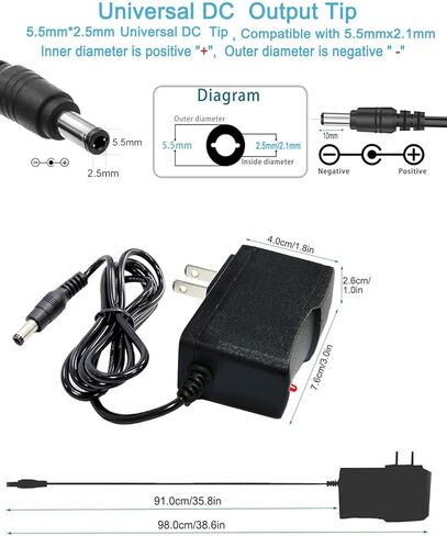3V 1Amp 3W محول التيار الكهربائي AC 100V-240V إلى DC 3Volt 1Amp 0.7A 0.5A شاحن حائط مع 8 نصائح لأضواء LED منضدية نافورة صغيرة مروحة مكبر صوت in Kuwait