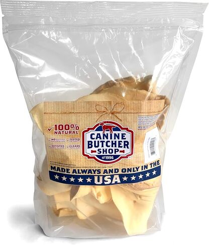 Raised & Made in USA Large Cow Ears for Dogs - All-Natural Dog Chews/Treats (10-Count) in Saudi Arabia