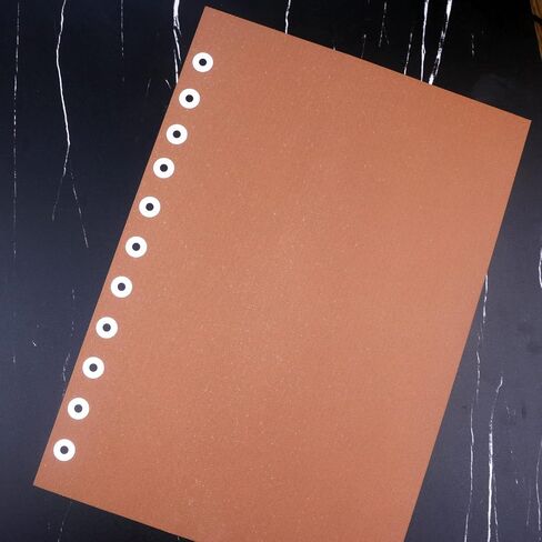 1 Hole Paper Punch with 20Pcs Loose Leaf Binder Rings 20 Sheets Capacity Desktop Hole Puncher for Paper Crafts Booklets DIY Greeting Cards Index Cards in Kuwait