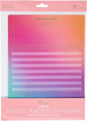 7" x 9" Snap-in Dashboard - Wet Erase, Reusable, Double Sided Surface for Tracking Projects and Exams Version 2. Fits 7" x 9" or 8.5" x 11" Planners and Notebooks by Erin Condren in Saudi Arabia