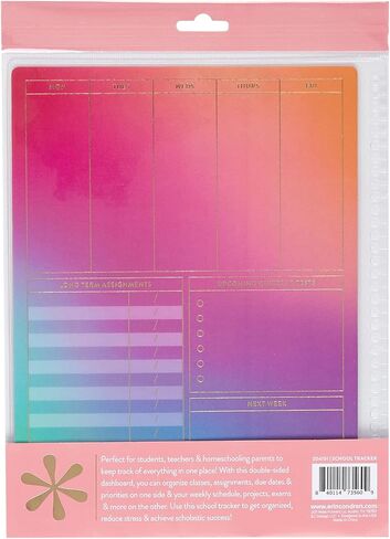 7" x 9" Snap-in Dashboard - Wet Erase, Reusable, Double Sided Surface for Tracking Projects and Exams Version 2. Fits 7" x 9" or 8.5" x 11" Planners and Notebooks by Erin Condren in Saudi Arabia