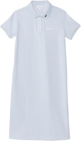 Lacoste Girls' Short Sleeve Polo Dress W/Crocodelle Chest Writing in Saudi Arabia