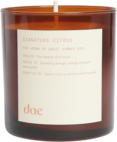 dae Signature Citrus Candle - Hand Poured, 100% Soy, Locally Made in Saudi Arabia