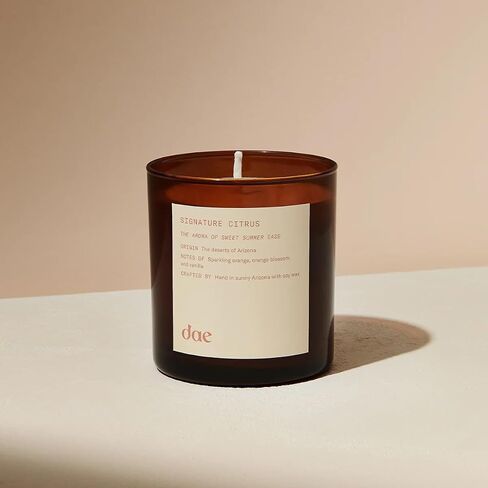 dae Signature Citrus Candle - Hand Poured, 100% Soy, Locally Made in Saudi Arabia