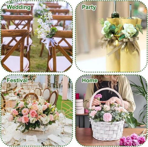 24 Pcs Mini Floral Foam Holder Round Floral Foam with Green Floral Wire Floral Arrangement Supplies Flower Foam for Fresh Flowers Green Floral Foam for Table Wedding Wine Bottle Decor in Kuwait