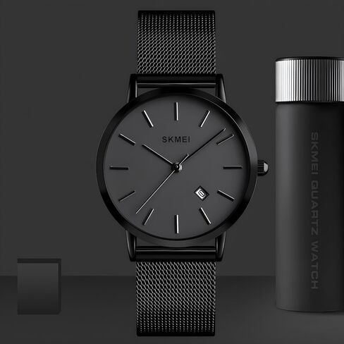 MASTOP Women's Quartz Watches Ultra-Thin Gorgeous Simple Petite Wrist Watches Small Dial Mesh Steel Bracelet in Kuwait