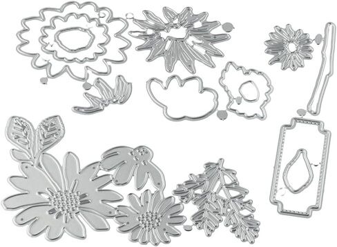 Clear Stamps and Dies for Card Making Tools,Flower Shape DIY Scrapbooking Arts Crafts Stamping Making Arts Tools,Photo Album Card Ornament in Saudi Arabia