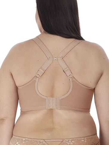 Elomi Charley Banded Stretch Lace Plunge Underwire Bra (4382),42HH,Fawn in Saudi Arabia