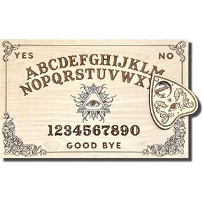 Wooden Handmade Talking Spirit Board with Planchette - Premium Quality Talking Board (Medium Classic Style)