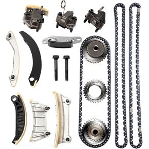 ECCPP TK10436L Fits 07-13 for Buick Pontiac for Cadillac SRX STS Saab Suzuki 2.8 3.0 3.2 3.6 DOHC Timing Chain Kit (2nd Design)