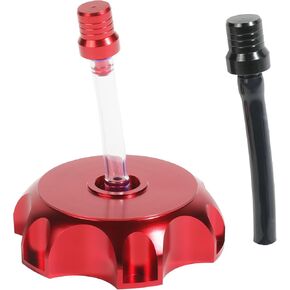 VARGTR CNC Aluminum Gas Fuel Tank Cover Cap,Gas Fuel Tank Cap with Breather Valve,Car Accessories Fuel Tank Cap for SSR 125 DB10 DB14 SDG107 Probike 50cc 90cc 110cc 150cc RPS Pit Dirt Bike