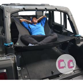 Hammock fits Jeep Wrangler Roof On or Off Multipurpose Sunshade and Cargo Cover. Adjustable Hammock, Eclipse Sunshade, Military Spec Material Made in USA
