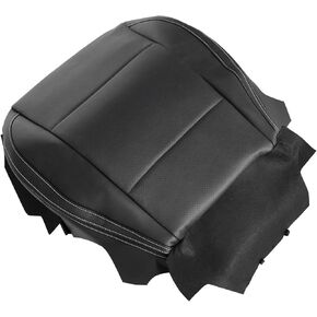 Black Perforated Leather with White Stitching Passenger Side Bottom Replacement Seat Cover Compatible with Subaru Outback Limited Premium Touring Base 2.5i 3.6R 2015 2016 2017 2018 2019