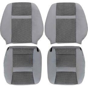 Driver & Passenger Bottom & Top Lean Back Replacement Cloth Seat Cover Fit for Dodge Ram 1500 2500 3500 4500 5500 2006 2007 2008 2009 2010