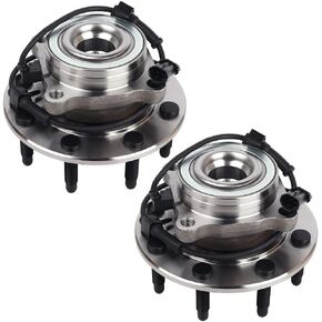 Autoround Front Wheel Hub and Bearing Assembly 515058 for 4x4 Chevy Silverado/GMC Sierra 1500 2500 2500HD 1500HD, Suburban/Yukon XL 2500, Hummer H2 8 Lug