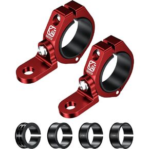 BRCOVAN 2PCS UTV Whip Light Mount, Solid Aluminum Alloy Whip Flag Mounts, Off-Road LED Light Bar Mounting Bracket, Heavy Duty Roll Bar Clamp Mount Fit on 1.5''/1.65'' /1.75''/1.85''/2'' Roll Cages