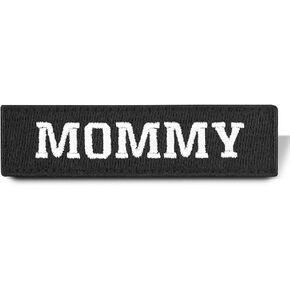 MOMMY Embroidered Patch, Morale Patch with Hook Fastener Backing, Funny Applique Humor Patch Military for Backpacks, Vests, Helmet, Baby Diaper bag