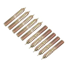 uxcell M5x25mm Hanger Bolts, 38pcs Double Ended Thread Dowel Screws for Wood Furniture Connecting