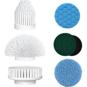DAESUNG Replacement Brush Heads Kit 7pcs for DAESUNG Electric Spin Scrubber,Bathroom Electric Scrubber Replacement Brush Heads for Cleaning Tile, Kitchen, Floor, Tub