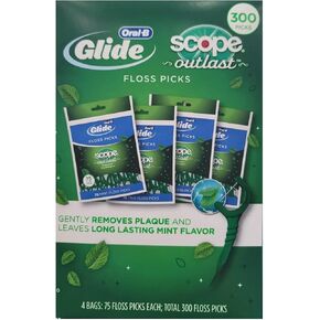ORAL-B Glide Floss Picks with Scope 300CT