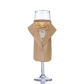 Wedding Dress Champagne Flute Bride and Groom Toasting Glasses Groom Suits Flute Bride Dress Flute Bridal Shower Gift (Blue, Groom Suit)
