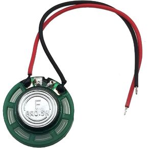 1in Speaker 26mm 8 ohm 1/4 Watt (0.25w) Nominal / 1/2 Watt (0.5 w) Maximum Power Output - Green Plastic Shell with 4 in (104 mm) wires