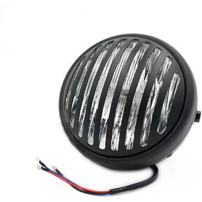 7" Motorcycle Headlight Black Vintage Antique Style Grill Prison Chopper Bobber Headlight For Gold Wing Goldwing GL 500 650 1000 1100