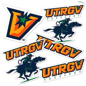 Desert Cactus The University of Texas Rio Grande Valley Stickers UTRGV Vaqueros Vinyl Decals Laptop Water Bottle Car Scrapbook T2 (Type 2)