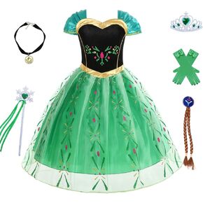 Princess Anna Dresses for girls Frozen Princess Costume Christmas Birthday Halloween Snow Party Cosplay