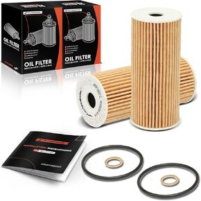 A-Premium 10K Miles Protection Oil Filter Compatible with Kia Stinger 2018-2023, K900 2019-2020 & Genesis G80 2018-2020, G70 2019-2023, G90 2017-2022, 2-PC Set, Replace# L39175, 263203LTA0