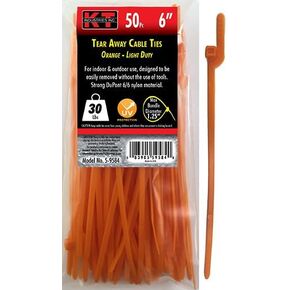 5-9588 أربطة كابل قابلة للتمزيق مقاس 6 بوصات، خفيفة التحمل، أصفر، 50 قطعة in Kuwait