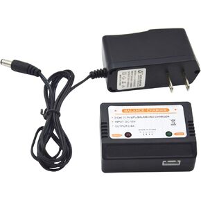 Blomiky 15V Wall Charger with 11.1V 3S XH-4P Plug Balance Charger Box Suitable for 11.1V 3S Li-ion or Lipo Battery /15V Charger