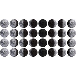 1 inch 480 PCS Moon Phase Planner Sticker Moon Phase Scrapbooks Sticker Decals Lunar Tracking Sticker for Laptop Scrapbook Suitcase Notebooks Album