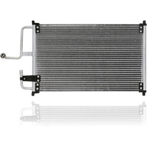 A/C Condenser - Pacific Best Inc. Compatible/Replacement for 4404 93-02 Ford Escort Tracer, 98-03 ZX2 - Without Brackets