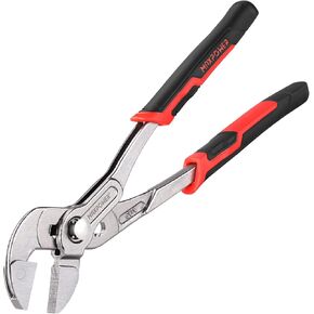 MAXPOWER 10-Inch Pliers Wrench, Quick Adjustment Button, Maximum Jaw Opening 32mm