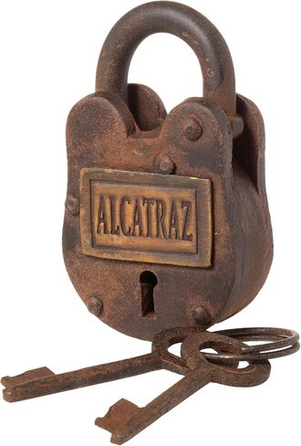 Artisan Owl Alcatraz Cast Iron Padlock with Keys in Saudi Arabia