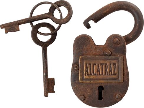 Artisan Owl Alcatraz Cast Iron Padlock with Keys in Saudi Arabia