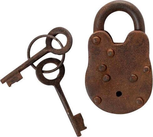 Artisan Owl Alcatraz Cast Iron Padlock with Keys in Saudi Arabia