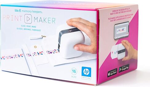 American Crafts We R Makers Printmaker- Portable and Handheld Cube Printer for Scrapbooking and Label Maker Machines in Saudi Arabia