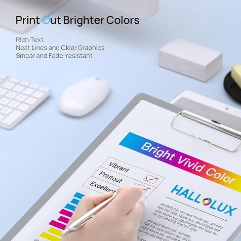 استبدال خرطوشة الحبر HALLOLUX 902XL لحزمة التحرير والسرد لخراطيش الحبر 902XL المتوافقة مع طابعات OfficeJet Pro 6978 6960 6968 6958 6950 6970 6962 6975 (5 حزم 902) in Kuwait