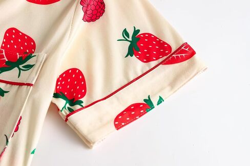 Vopmocld Girls Pajama Sets 3pcs Button Down Short Sleeve Long Pants With Shorts Sleepwear Cute Patterns Nighty For Teens in Saudi Arabia