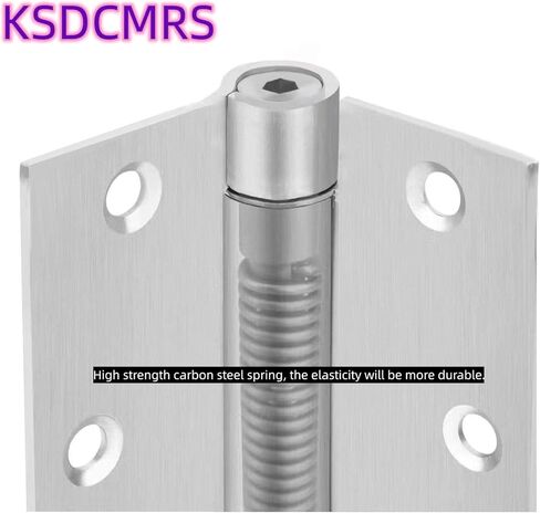 3.5" Self-Closing Stainless Steel Hinges,3-1/2 inch x 3 1/2 Inch Heavy Duty Spring Loaded Automatic Adjustable to Close Door Hinge with Square Corner (Matte Black-2PACK) in Kuwait