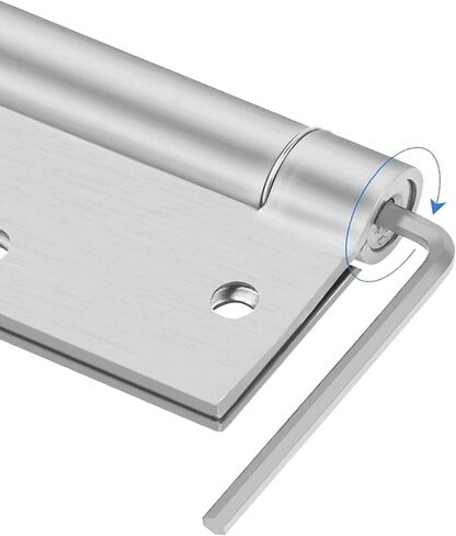 3.5" Self-Closing Stainless Steel Hinges,3-1/2 inch x 3 1/2 Inch Heavy Duty Spring Loaded Automatic Adjustable to Close Door Hinge with Square Corner (Matte Black-2PACK) in Kuwait